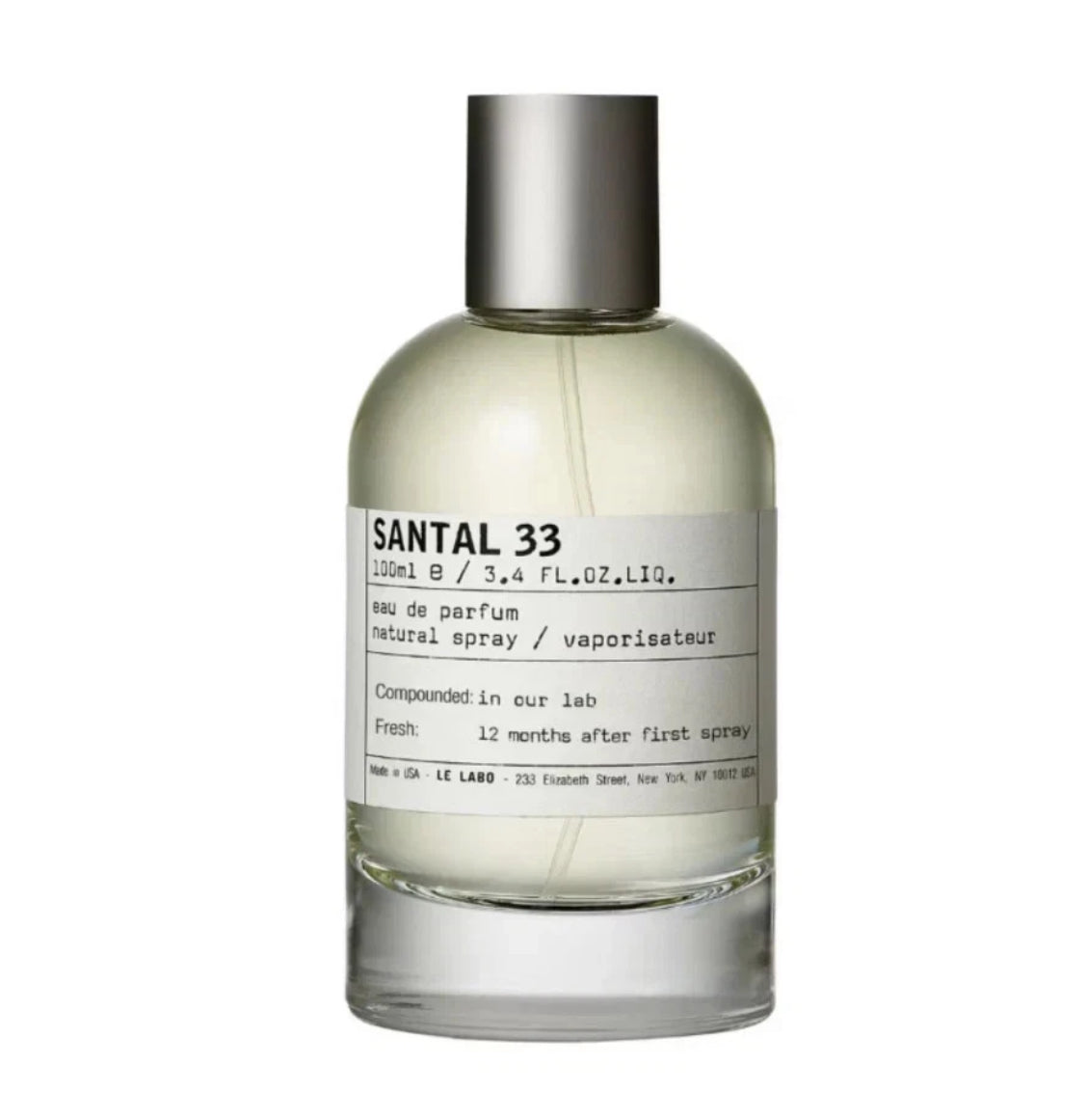 Le Labo Santal 33 Eau de Parfum Spray 3.4 Oz / 100 ML